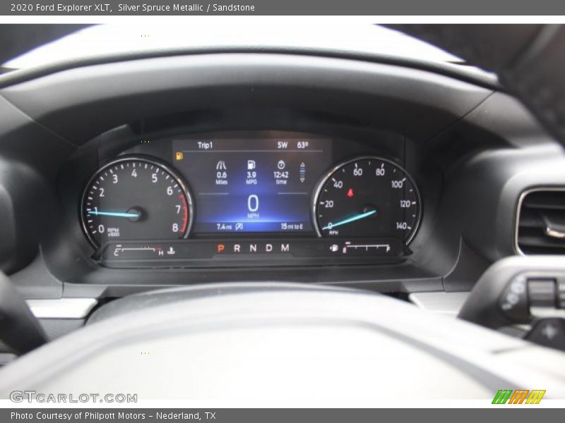 Silver Spruce Metallic / Sandstone 2020 Ford Explorer XLT