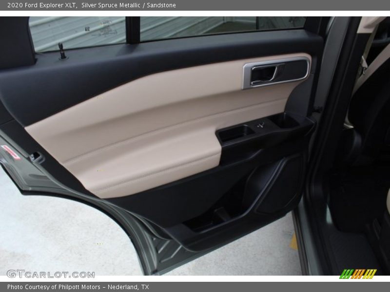 Silver Spruce Metallic / Sandstone 2020 Ford Explorer XLT