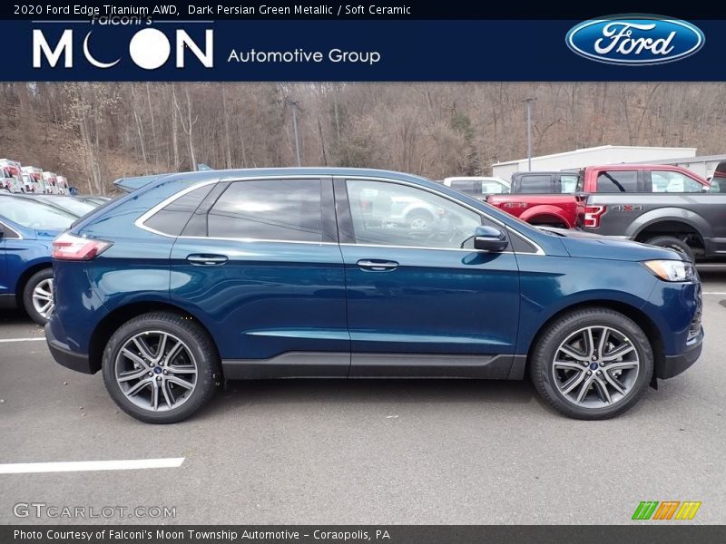 Dark Persian Green Metallic / Soft Ceramic 2020 Ford Edge Titanium AWD