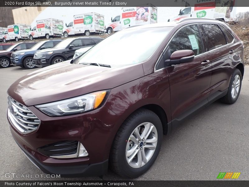 Burgundy Velvet Metallic Tinted / Ebony 2020 Ford Edge SEL AWD