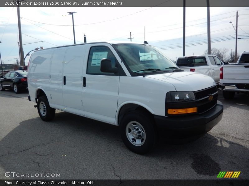 Summit White / Neutral 2020 Chevrolet Express 2500 Cargo WT