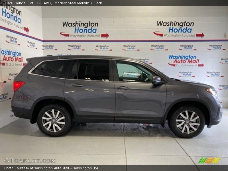 Modern Steel Metallic / Black 2020 Honda Pilot EX-L AWD