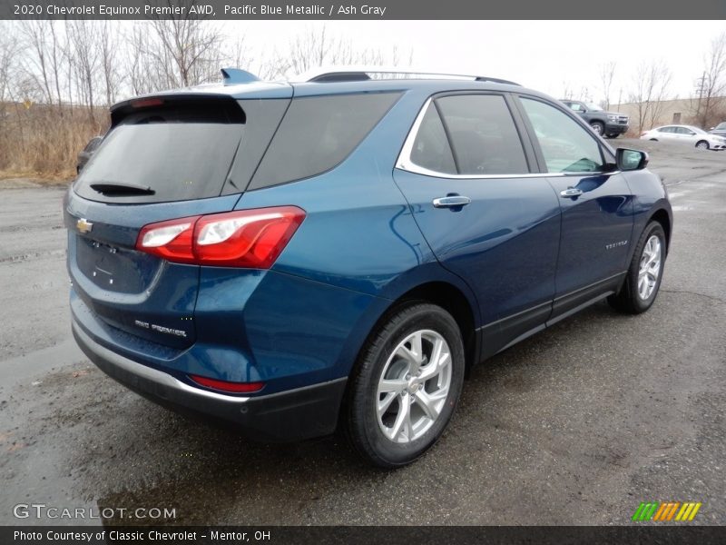 Pacific Blue Metallic / Ash Gray 2020 Chevrolet Equinox Premier AWD