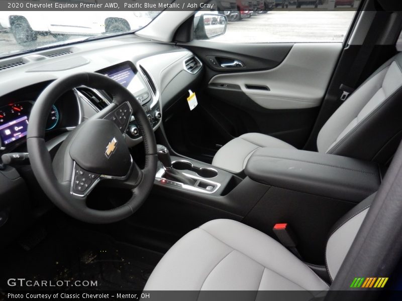 Pacific Blue Metallic / Ash Gray 2020 Chevrolet Equinox Premier AWD