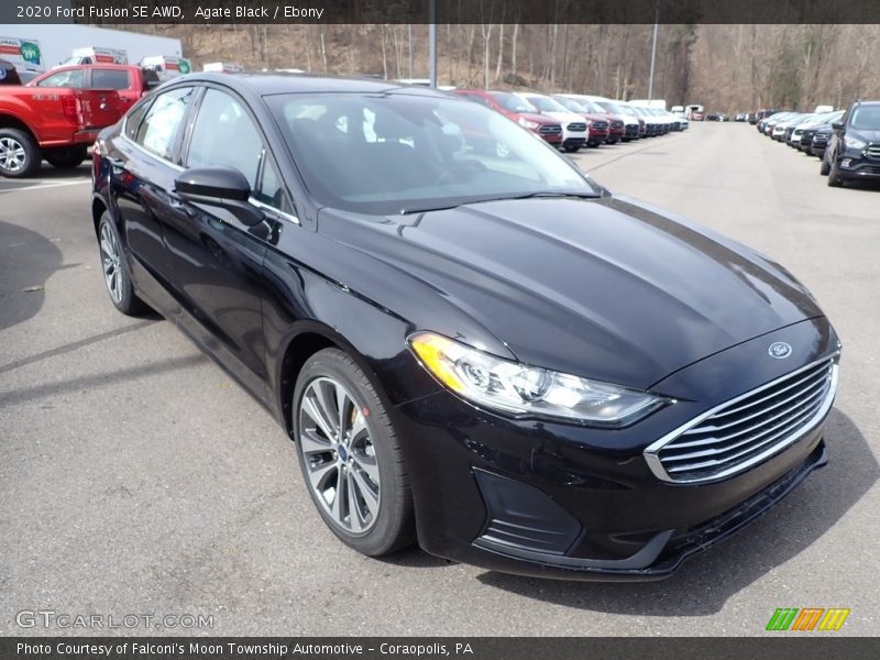 Agate Black / Ebony 2020 Ford Fusion SE AWD