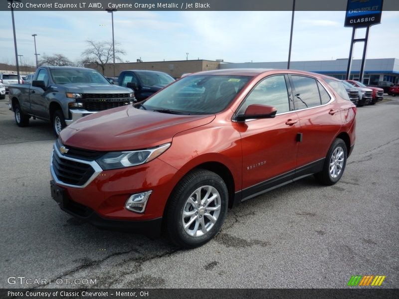 Cayenne Orange Metallic / Jet Black 2020 Chevrolet Equinox LT AWD