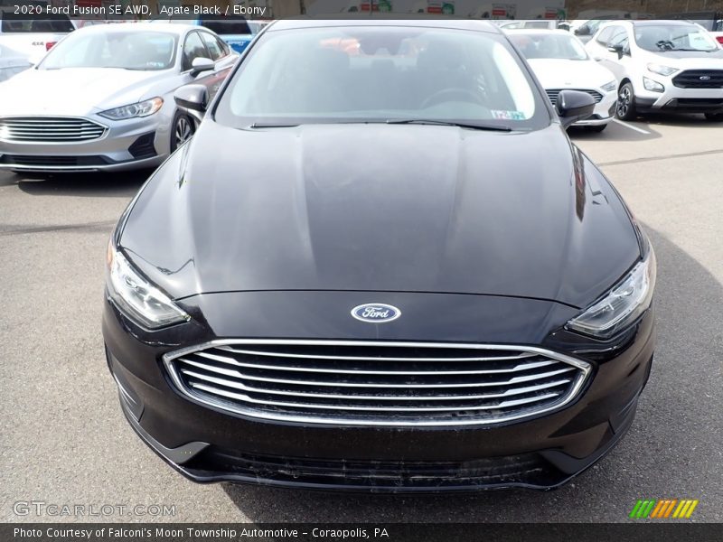 Agate Black / Ebony 2020 Ford Fusion SE AWD