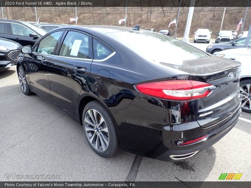 Agate Black / Ebony 2020 Ford Fusion SE AWD