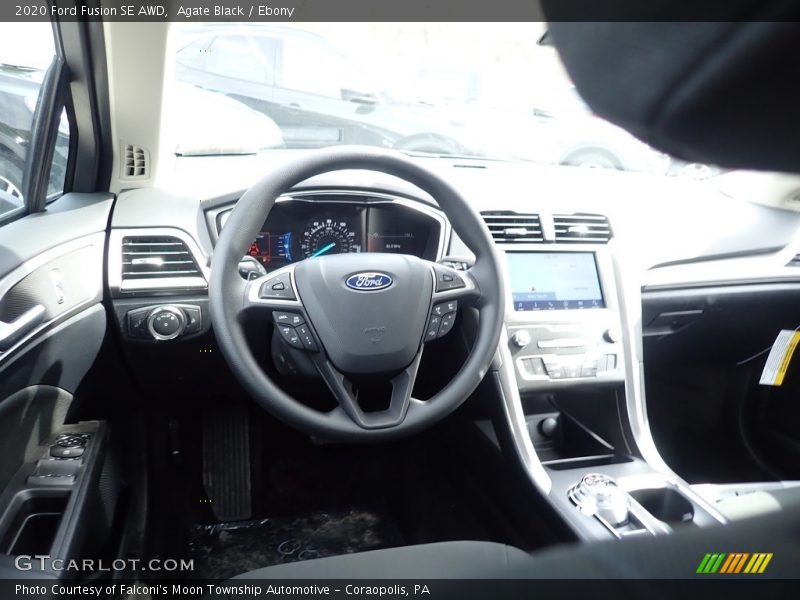 Agate Black / Ebony 2020 Ford Fusion SE AWD
