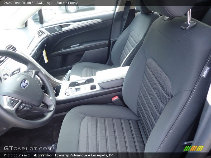 Agate Black / Ebony 2020 Ford Fusion SE AWD