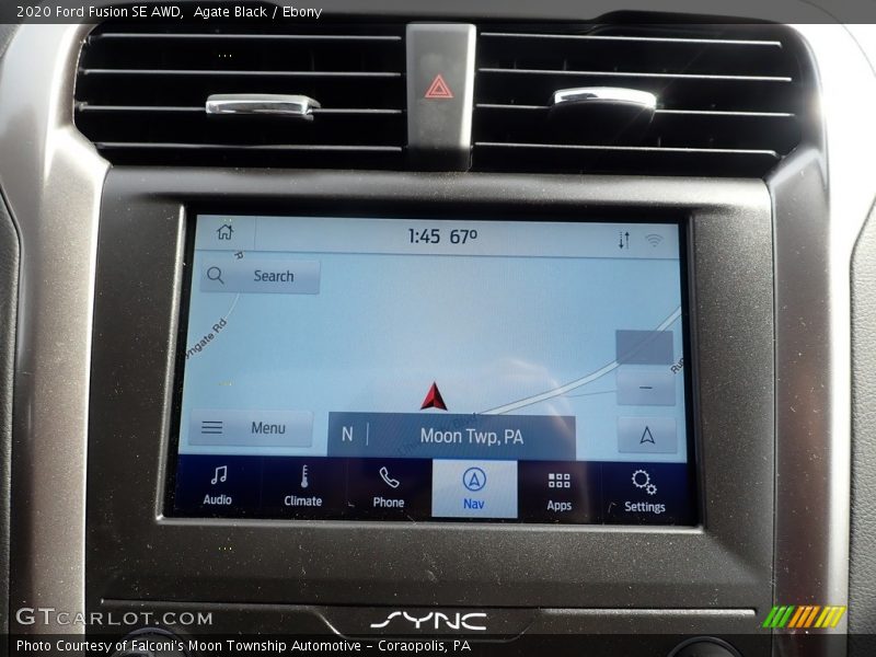 Agate Black / Ebony 2020 Ford Fusion SE AWD
