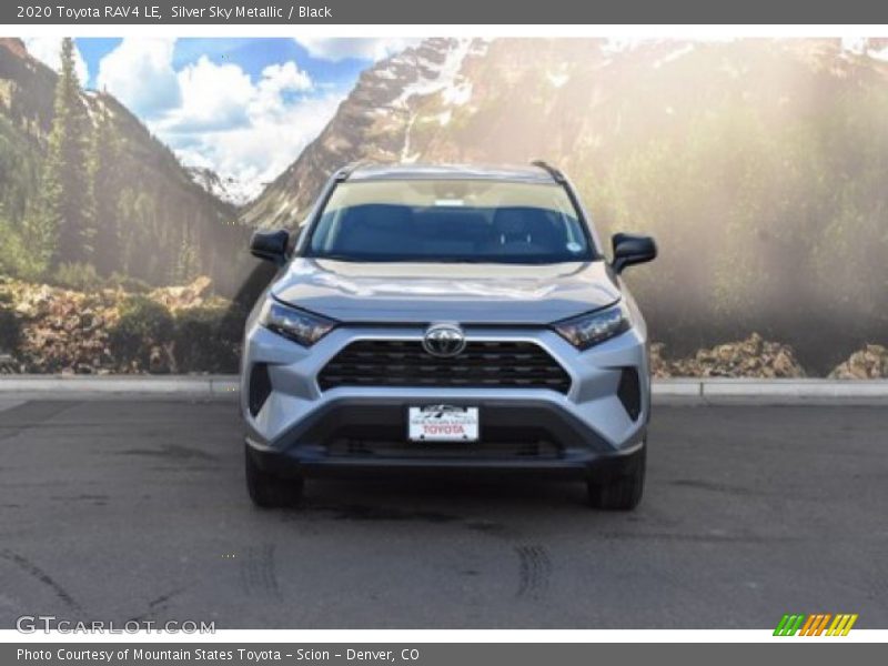 Silver Sky Metallic / Black 2020 Toyota RAV4 LE