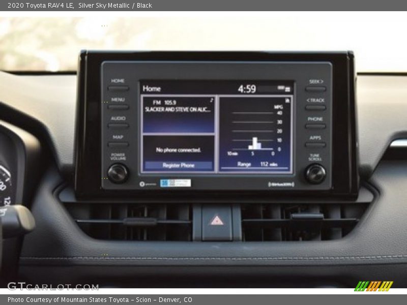 Silver Sky Metallic / Black 2020 Toyota RAV4 LE