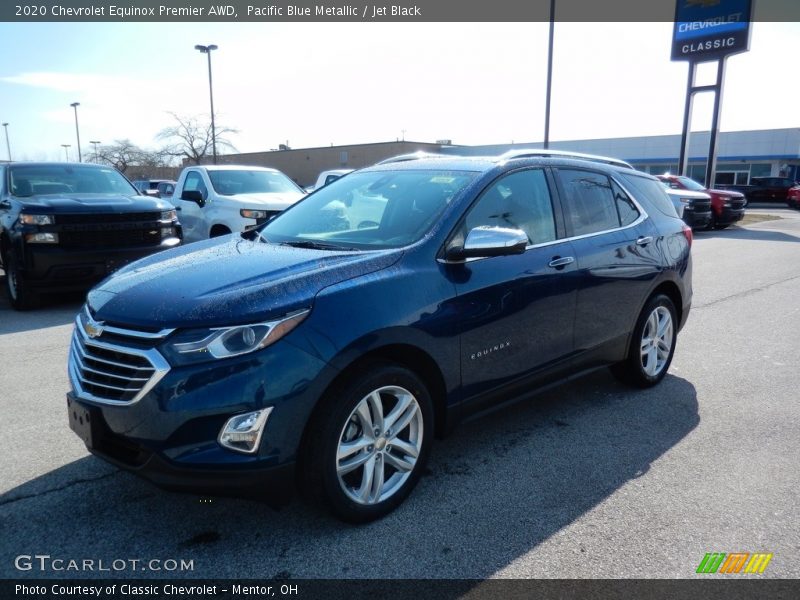 Pacific Blue Metallic / Jet Black 2020 Chevrolet Equinox Premier AWD