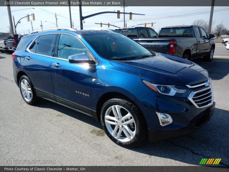 Pacific Blue Metallic / Jet Black 2020 Chevrolet Equinox Premier AWD