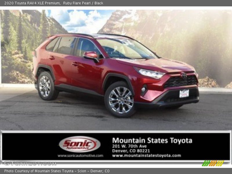 Ruby Flare Pearl / Black 2020 Toyota RAV4 XLE Premium