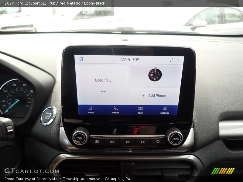 Ruby Red Metallic / Ebony Black 2020 Ford EcoSport SE