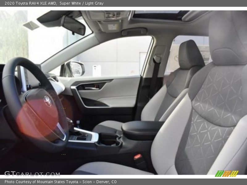Super White / Light Gray 2020 Toyota RAV4 XLE AWD