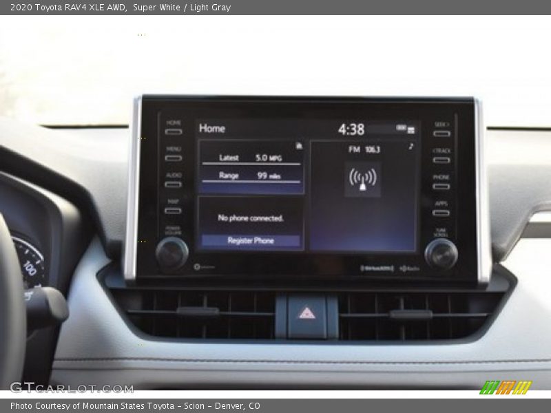 Super White / Light Gray 2020 Toyota RAV4 XLE AWD