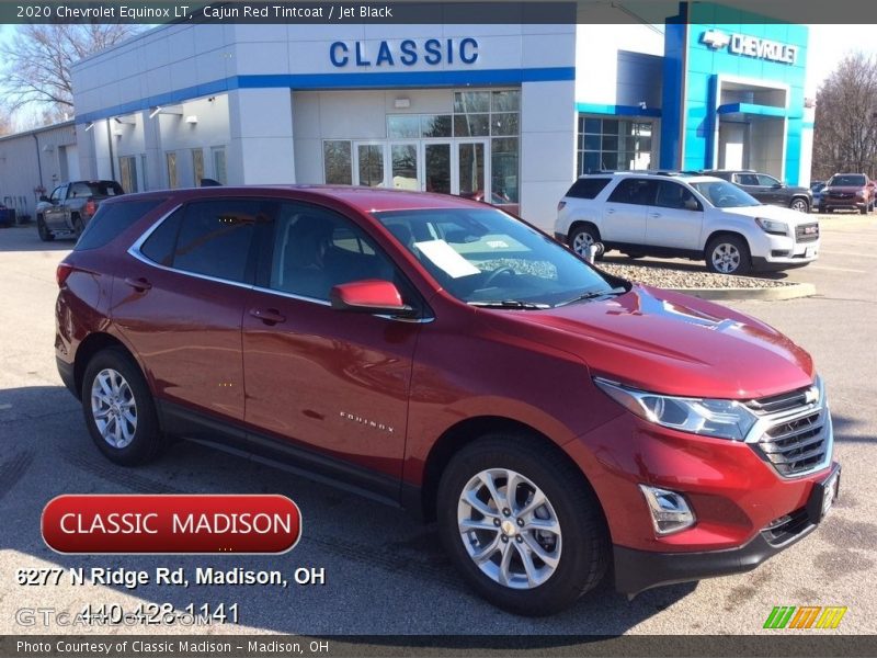 Cajun Red Tintcoat / Jet Black 2020 Chevrolet Equinox LT