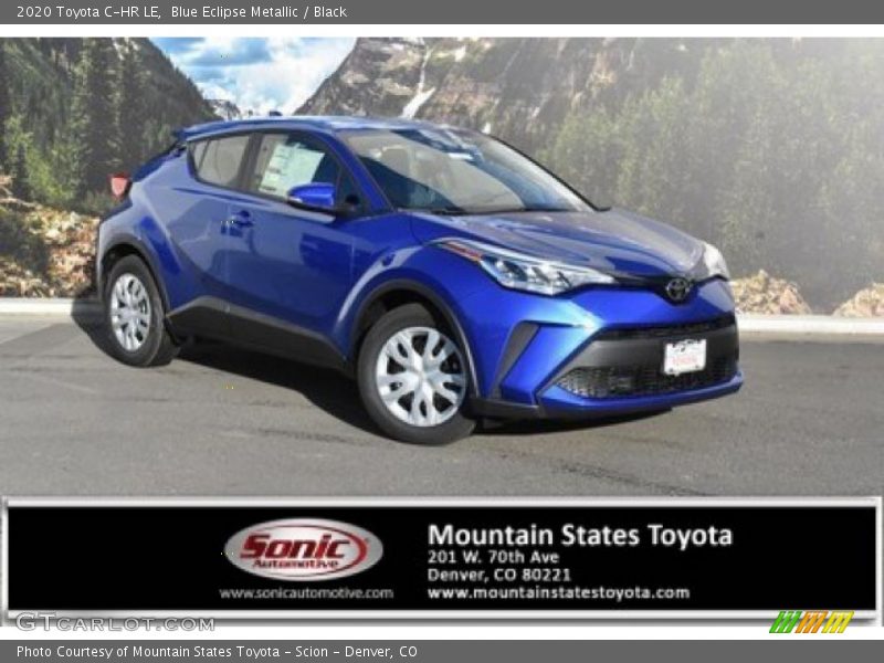 Blue Eclipse Metallic / Black 2020 Toyota C-HR LE