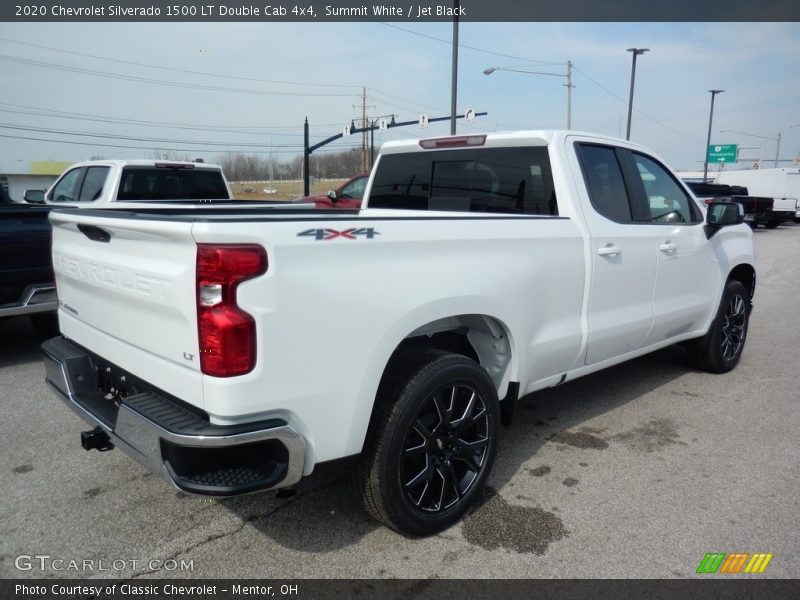 Summit White / Jet Black 2020 Chevrolet Silverado 1500 LT Double Cab 4x4