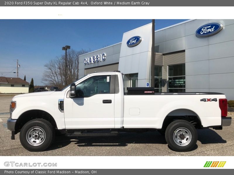 Oxford White / Medium Earth Gray 2020 Ford F350 Super Duty XL Regular Cab 4x4