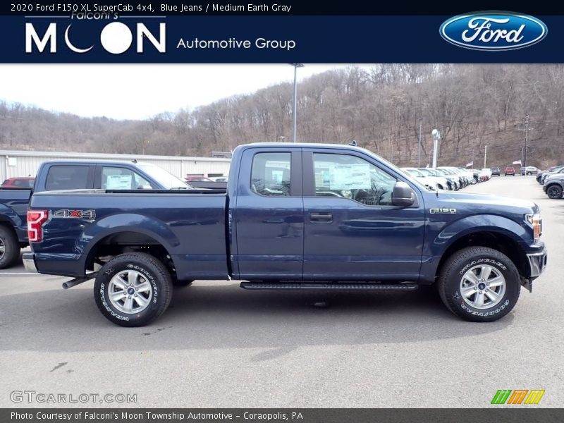 Blue Jeans / Medium Earth Gray 2020 Ford F150 XL SuperCab 4x4