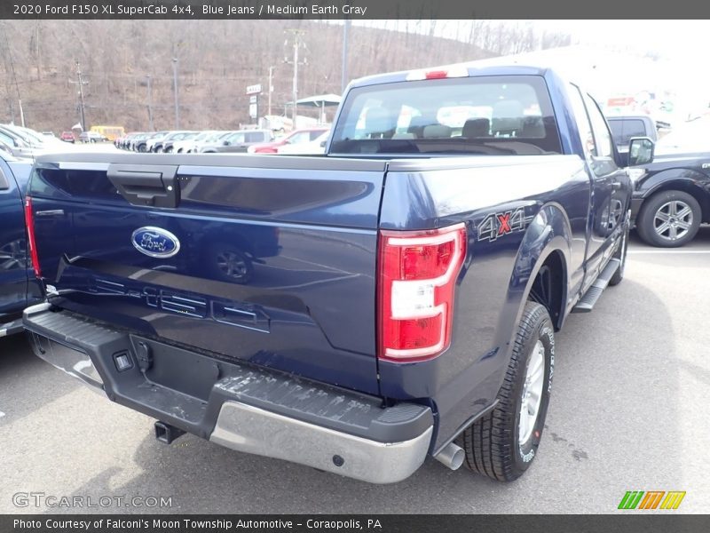 Blue Jeans / Medium Earth Gray 2020 Ford F150 XL SuperCab 4x4