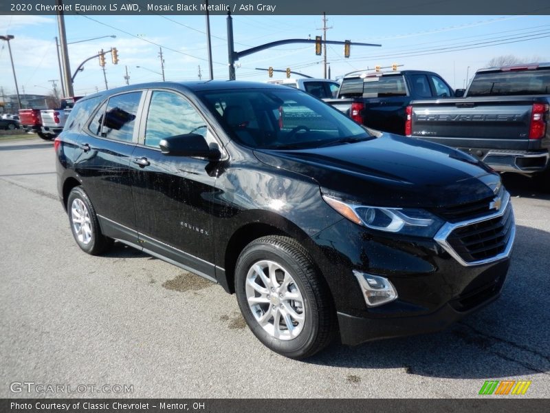 Mosaic Black Metallic / Ash Gray 2020 Chevrolet Equinox LS AWD