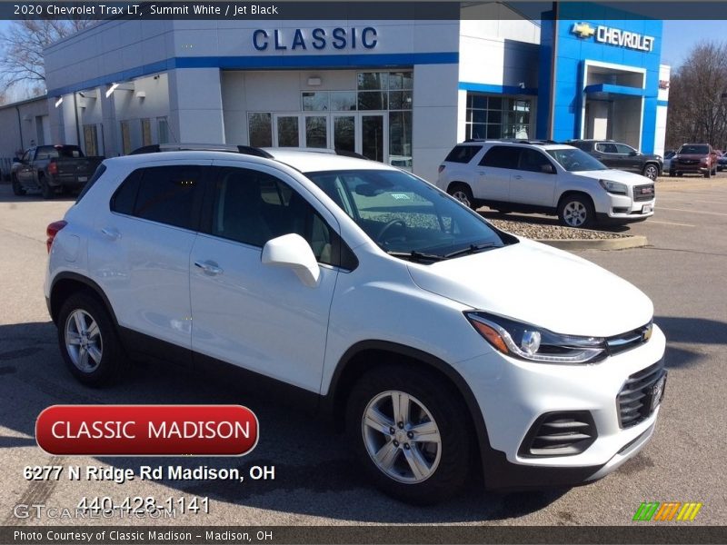 Summit White / Jet Black 2020 Chevrolet Trax LT