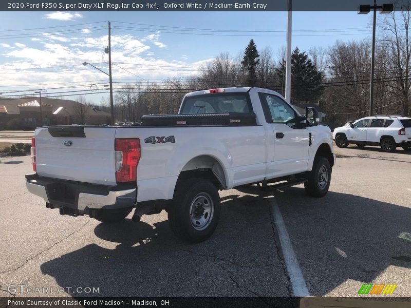 Oxford White / Medium Earth Gray 2020 Ford F350 Super Duty XLT Regular Cab 4x4