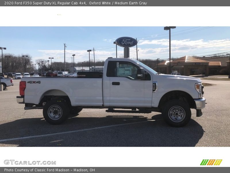 Oxford White / Medium Earth Gray 2020 Ford F350 Super Duty XL Regular Cab 4x4