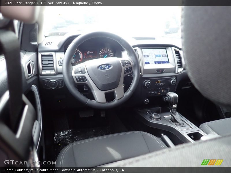 Front Seat of 2020 Ranger XLT SuperCrew 4x4