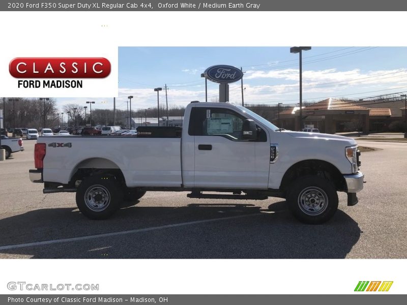 Oxford White / Medium Earth Gray 2020 Ford F350 Super Duty XL Regular Cab 4x4