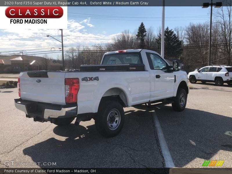Oxford White / Medium Earth Gray 2020 Ford F350 Super Duty XL Regular Cab 4x4