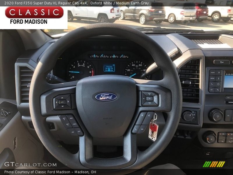 Oxford White / Medium Earth Gray 2020 Ford F350 Super Duty XL Regular Cab 4x4