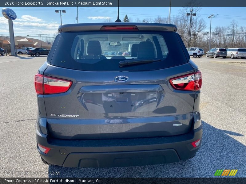 Smoke Metallic / Medium Light Stone 2020 Ford EcoSport S