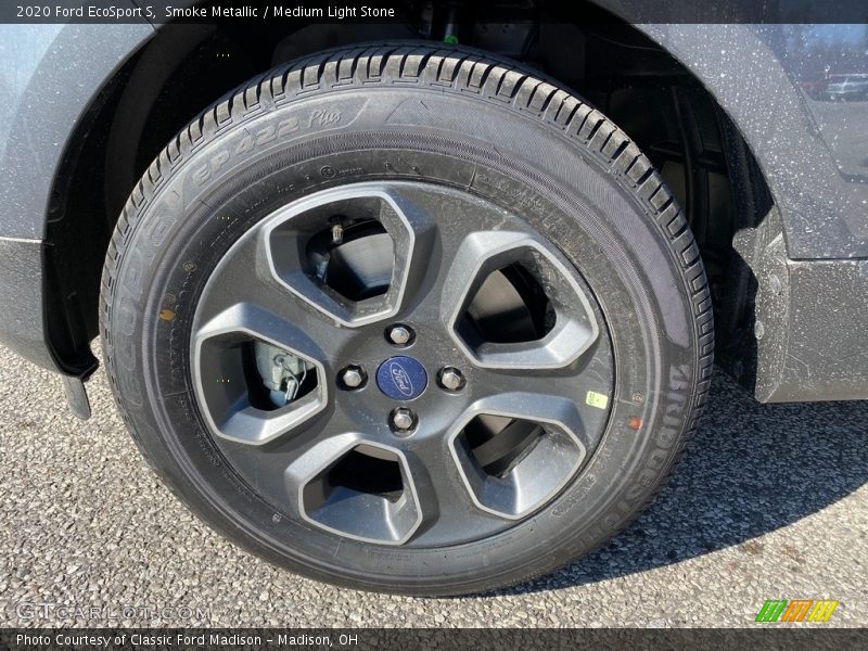 Smoke Metallic / Medium Light Stone 2020 Ford EcoSport S