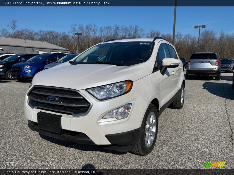 White Platinum Metallic / Ebony Black 2020 Ford EcoSport SE