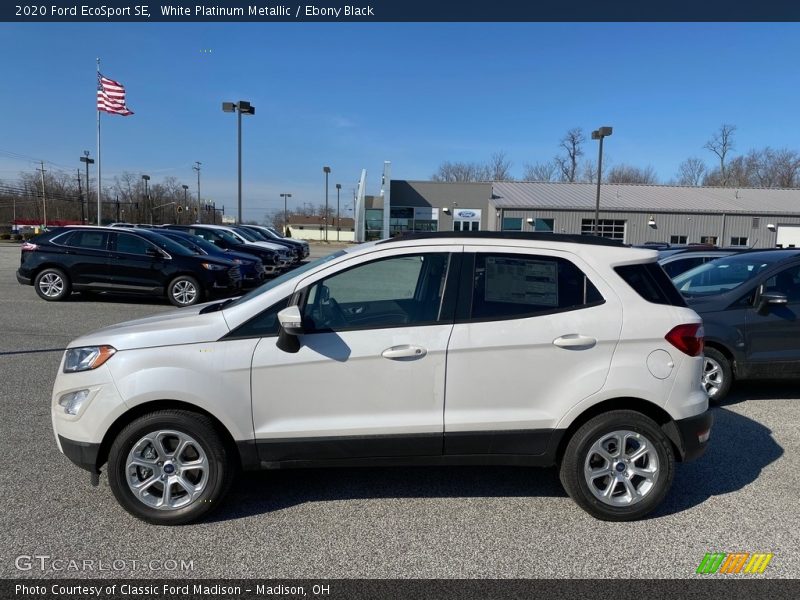 White Platinum Metallic / Ebony Black 2020 Ford EcoSport SE