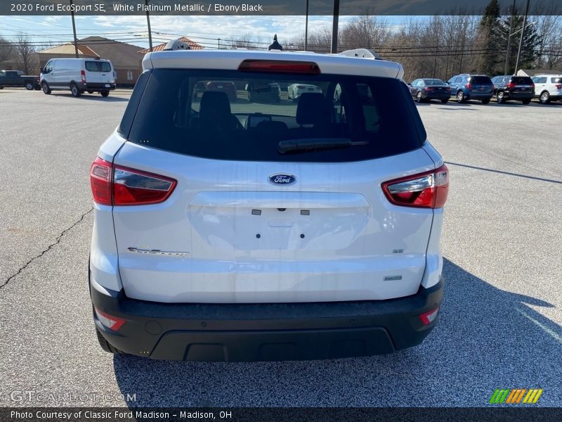 White Platinum Metallic / Ebony Black 2020 Ford EcoSport SE