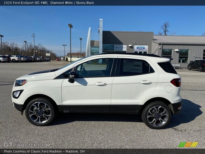 Diamond White / Ebony Black 2020 Ford EcoSport SES 4WD
