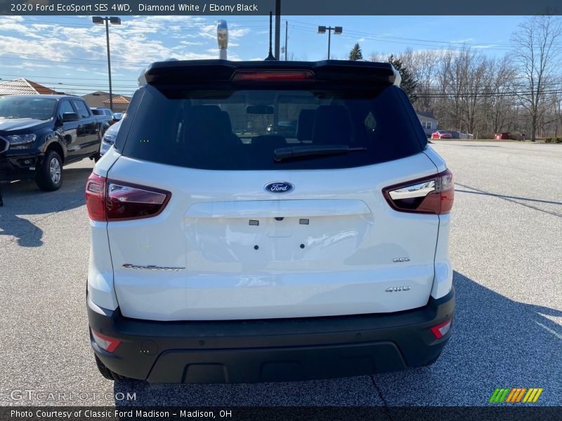 Diamond White / Ebony Black 2020 Ford EcoSport SES 4WD