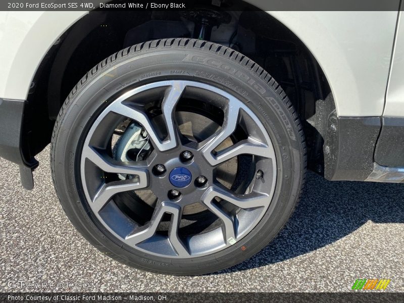 Diamond White / Ebony Black 2020 Ford EcoSport SES 4WD