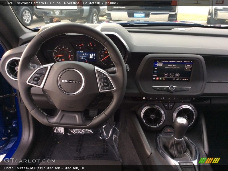 Riverside Blue Metallic / Jet Black 2020 Chevrolet Camaro LT Coupe
