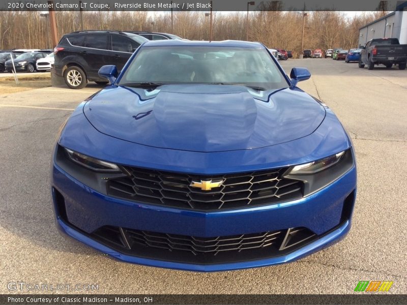 Riverside Blue Metallic / Jet Black 2020 Chevrolet Camaro LT Coupe