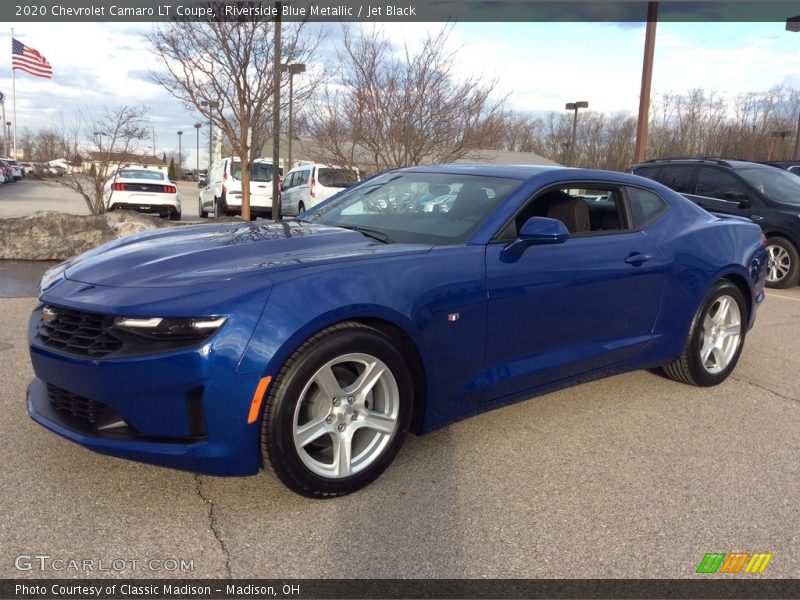 Riverside Blue Metallic / Jet Black 2020 Chevrolet Camaro LT Coupe
