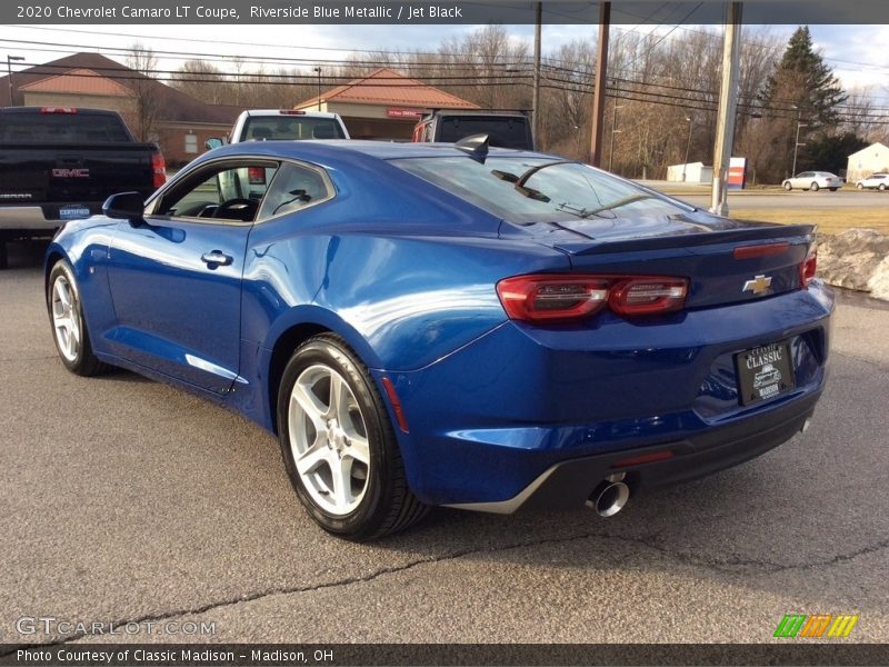 Riverside Blue Metallic / Jet Black 2020 Chevrolet Camaro LT Coupe