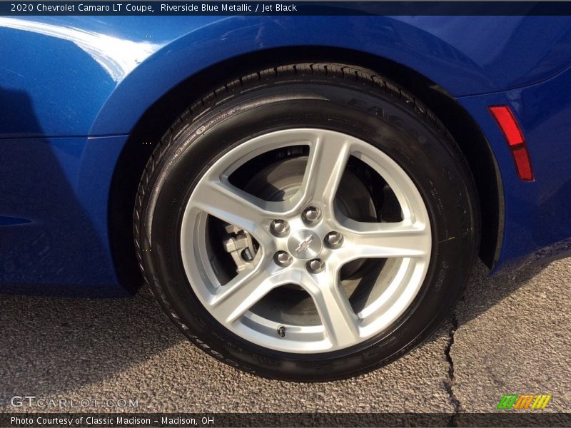 Riverside Blue Metallic / Jet Black 2020 Chevrolet Camaro LT Coupe